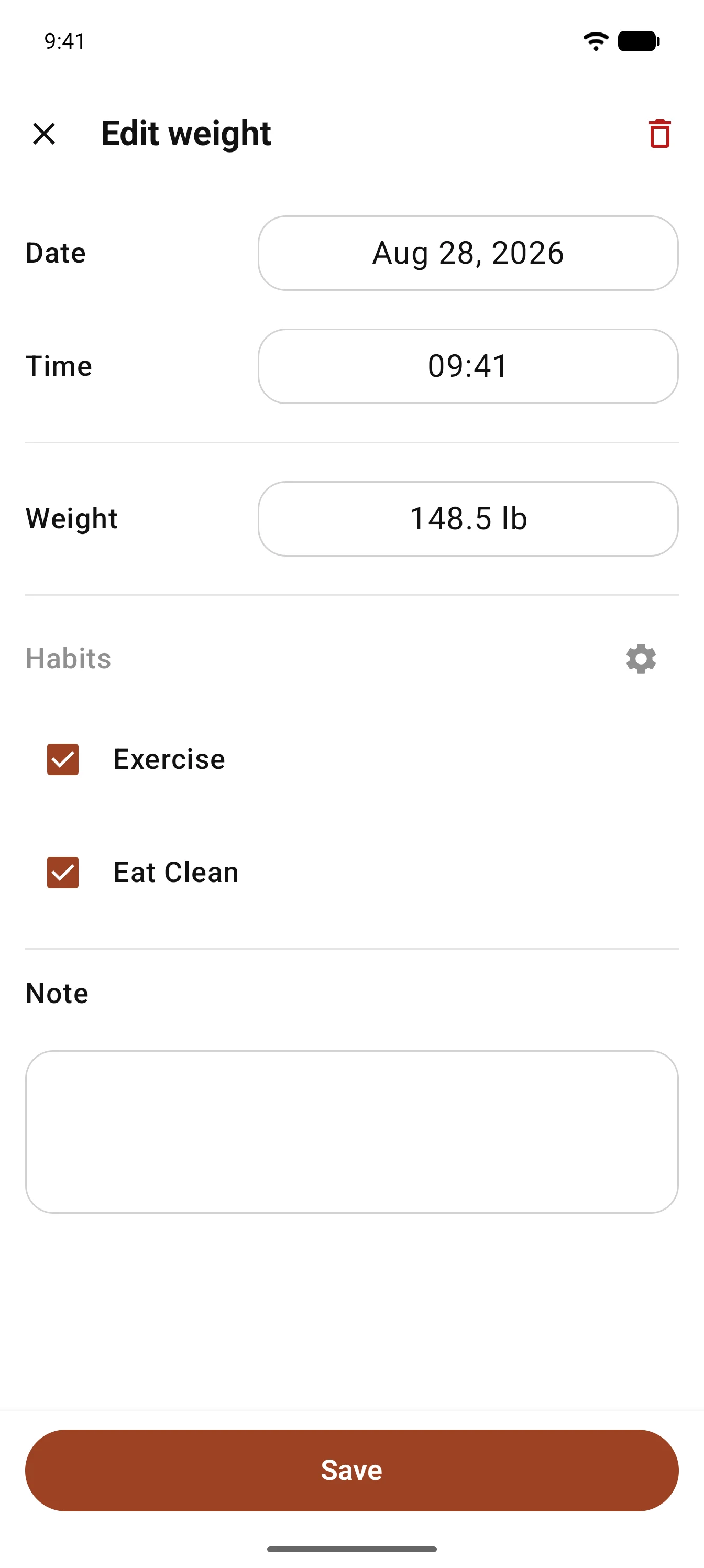 DataBody: Weight & Diet Log screenshot